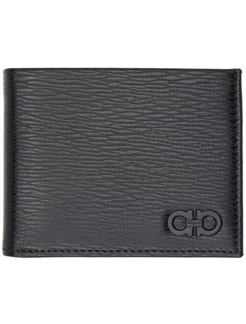 FERRAGAMO Black Gancini Wallet