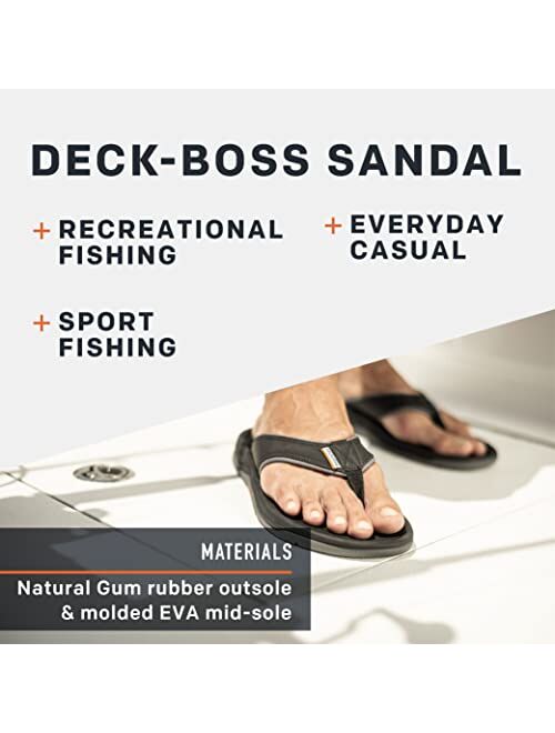 Grundens Mens DECK-BOSS Sandal | Durable, Supportive