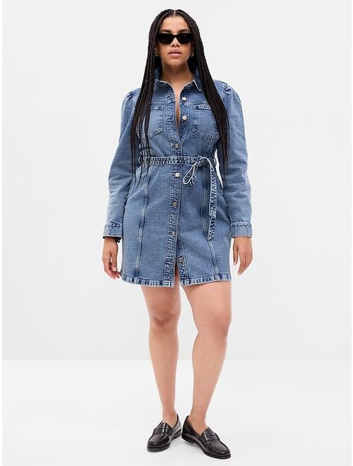 Gap Denim Mini Dress with Washwell