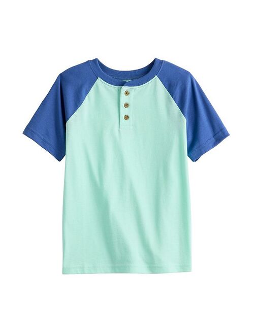 Boys 4-12 Jumping Beans Raglan Henley Top