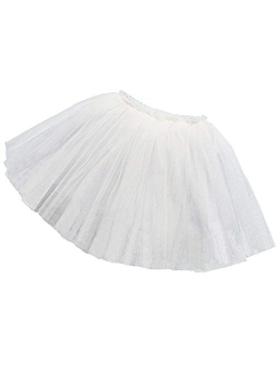 BUENOS NINOS Girl's 3 Layers Tulle Dress Up Tutu Princess Ballet Dance Party Skirt with Lining for 2-9T