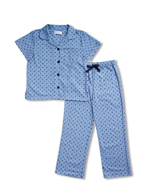 PajamaGram Pajamas for Kids - Short Sleeve Button Down Pajamas for Boys & Girls