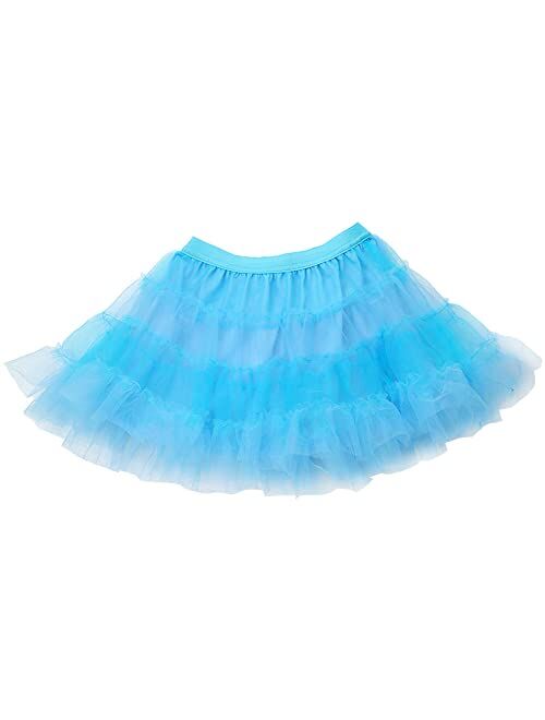 Sosomi Light Pink Tutu Skirts for Toddler Girls Birthday Outfit Puffy Ballet Tulle Layered Skirt Size 2-8