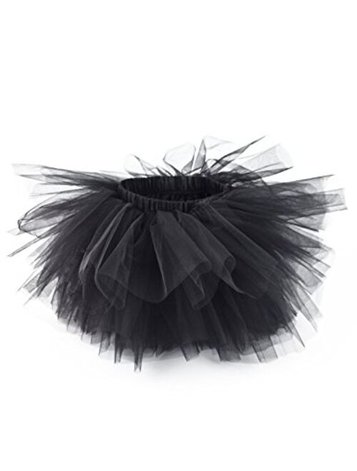 Tutu.Kk Girl's 6-Layered Tulle Fluffy Tutu Skirt Princess Dancing Petticoat Ballet Underskirt(2T-8T)