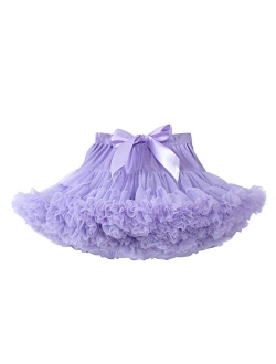 Tutu.Kk Baby Girls Tutu Skirt Princess Fluffy Soft Tulle Ballet Birthday Party Pettiskirt (9M-8T)