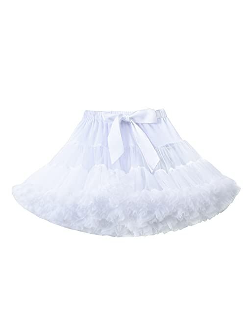 Tutu.Kk Baby Girls Tutu Skirt Princess Fluffy Soft Tulle Ballet Birthday Party Pettiskirt (9M-8T)