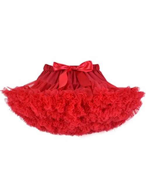 Tutu.Kk Baby Girls Tutu Skirt Princess Fluffy Soft Tulle Ballet Birthday Party Pettiskirt (9M-8T)