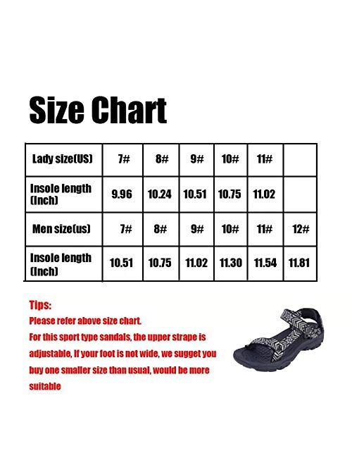 COLGO Men's Sport Sandals Comfort Classic Athletic Hiking Sandals with Arch Support Outdoor Wading Beach Water Shoes