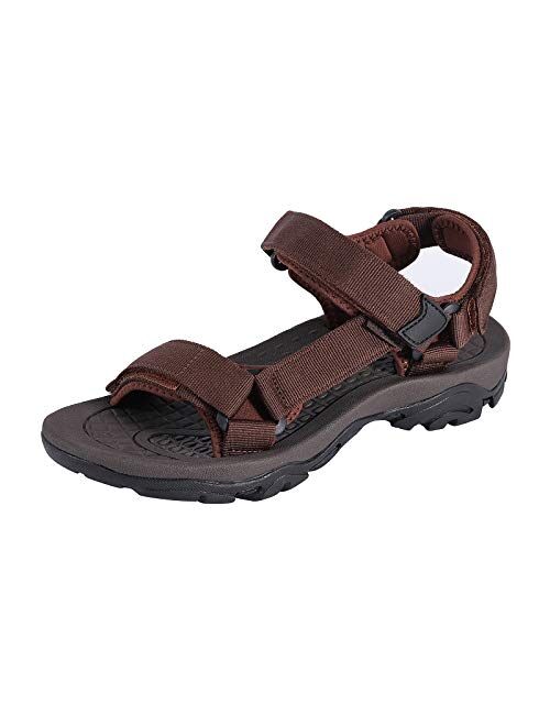 COLGO Men's Sport Sandals Comfort Classic Athletic Hiking Sandals with Arch Support Outdoor Wading Beach Water Shoes