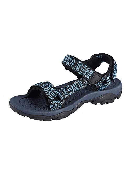 COLGO Men's Sport Sandals Comfort Classic Athletic Hiking Sandals with Arch Support Outdoor Wading Beach Water Shoes