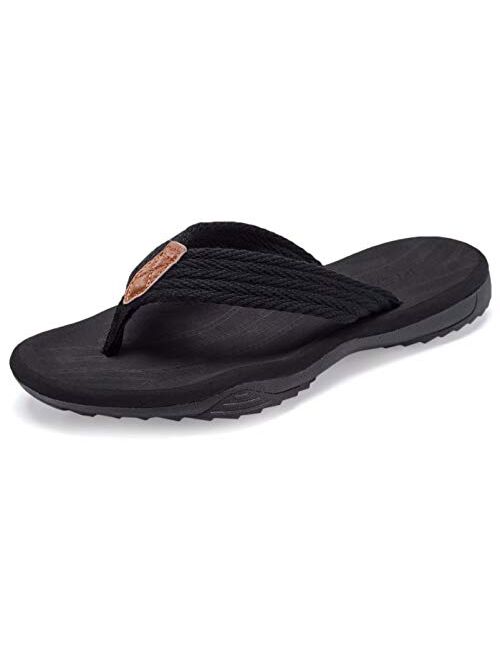 Junshide Men's Flip Flops Comfortable Thong Sandals Indoor and Outdoor Beach Shoes