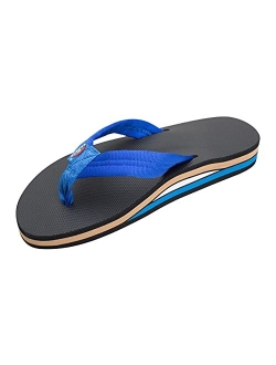 Rainbow Sandals Men's Double Layer Soft Top 1" EVA Rubber Filled Nylon Strap