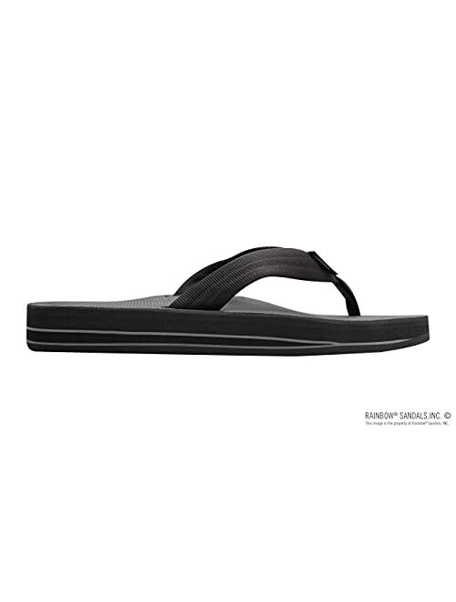 Rainbow Sandals Men's Double Layer Soft Top 1" EVA Rubber Filled Nylon Strap