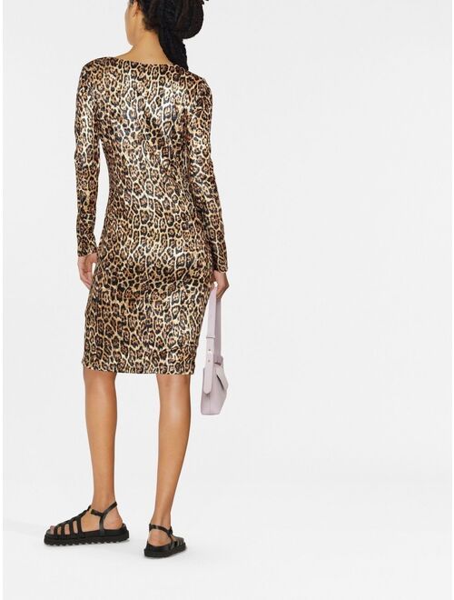 Just Cavalli leopard-print bodycon dress