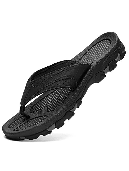 N Besunew Beach Flip Flops For Men Arch Support Comfortable Athletic Thong Sandals Indoor And Outdoor Sports Sandals