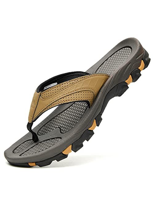 N Besunew Beach Flip Flops For Men Arch Support Comfortable Athletic Thong Sandals Indoor And Outdoor Sports Sandals