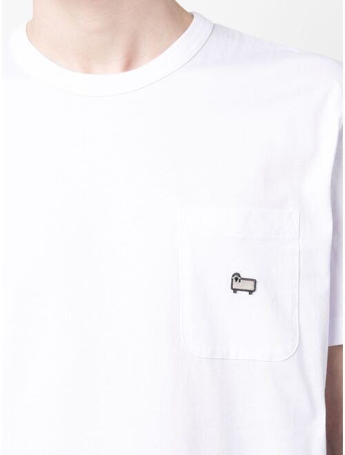 Woolrich logo-embroidered cotton T-shirt