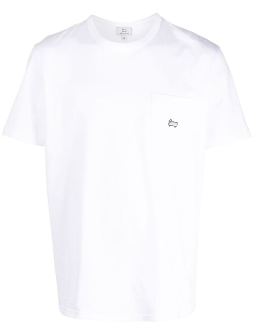 Woolrich logo-embroidered cotton T-shirt