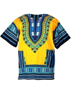 CHAINUPON African Dashiki Cotton Shirt Men Women Festival Boho Hippie 60's 70's Bohemian