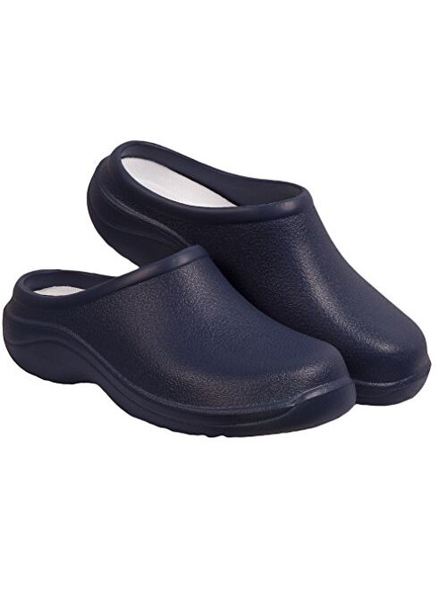 Backdoorshoes Waterproof Premium Garden Clog Shoes for Women with Arch Support