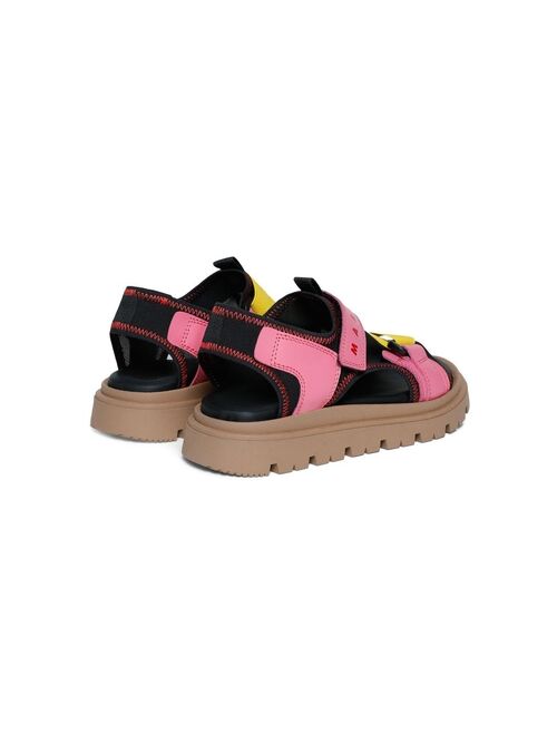 Marni Kids colour-block chunky sandals