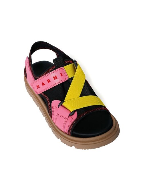 Marni Kids colour-block chunky sandals