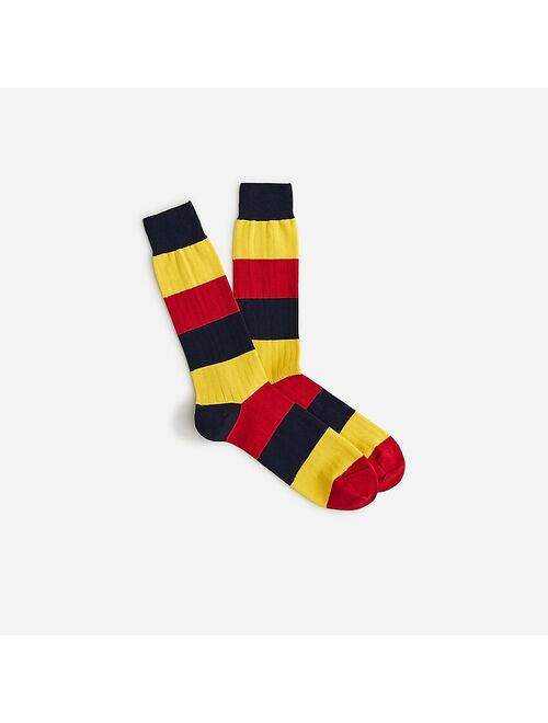 J.Crew Ribbed dress sock in stripe