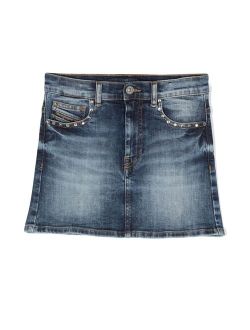 Kids Gianna A-line denim skirt