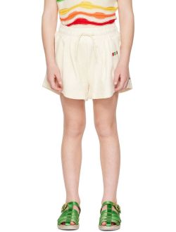 KIDS Kids Off-White Embroidered Shorts