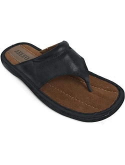 G4u-Veeko GFLM Men's Sandals Comfortable Opened Toe Thong Casual Flip Flops Slip on Slide Slippers