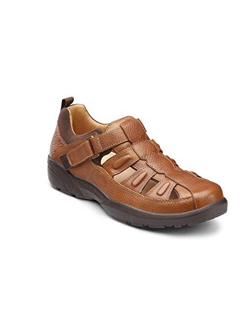 Dr. Comfort Fisherman Men's Therapeutic Diabetic Extra Depth Sandal Leather