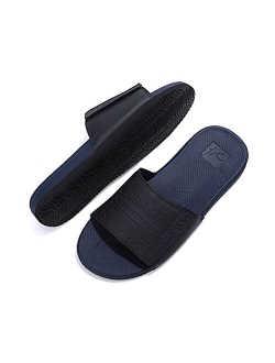 ARRIGO BELLO Men's Slides Sandals Adjustable Slip on Slippers Open Toe Sport Athletic Sandals Indoor Outdoor