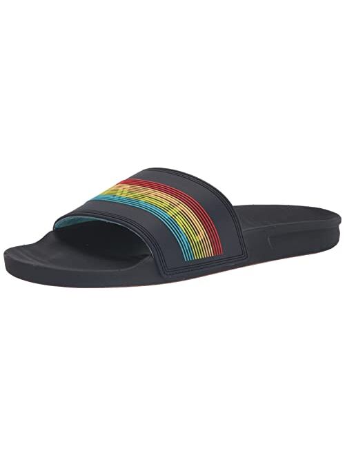 Quiksilver Men's Rivi Wordmark Slide Sandal