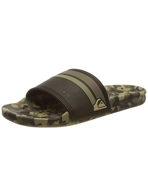 Quiksilver Men's Rivi Wordmark Slide Sandal