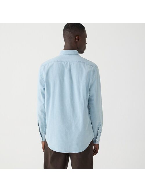 Organic cotton chambray shirt in five-year wash