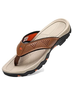 VVQI Men's Sport Flip Flops Comfort Casual Thong Sandals Outdoors