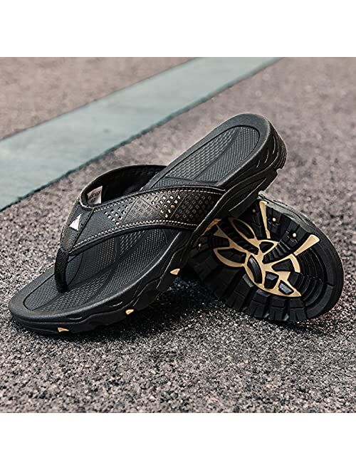 VVQI Men's Sport Flip Flops Comfort Casual Thong Sandals Outdoors