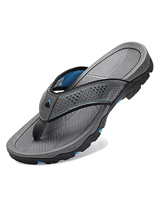 VVQI Men's Sport Flip Flops Comfort Casual Thong Sandals Outdoors