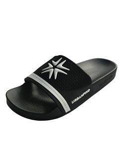 URBANFIND Men's Athletic Arch Support Slides Sandals Beach Shower Slippers