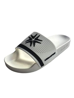 URBANFIND Men's Athletic Arch Support Slides Sandals Beach Shower Slippers