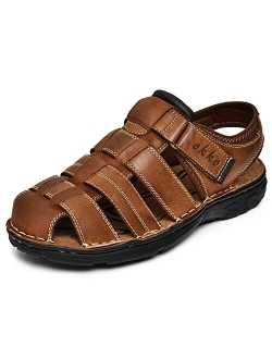 Okko Step Out in Style and Comfort Genuine Leather Fisherman Sandals Casual Shoes for Men - Perfect for Summer Days and Outdoor Adventures