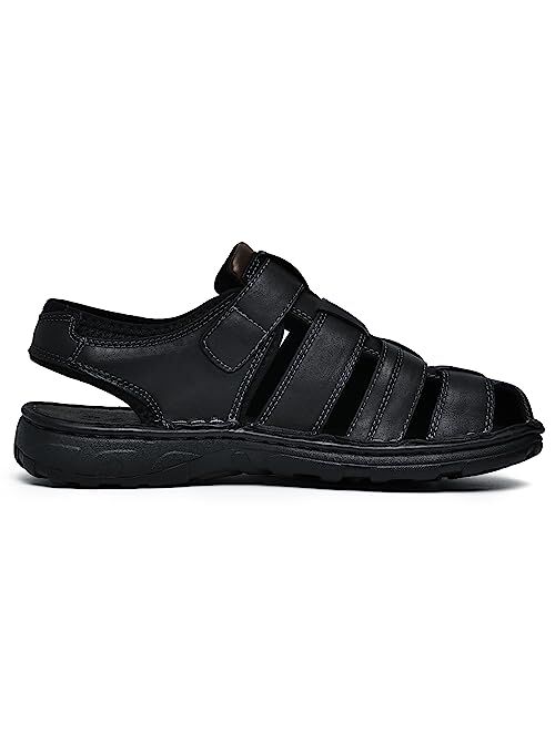 Okko Step Out in Style and Comfort Genuine Leather Fisherman Sandals Casual Shoes for Men - Perfect for Summer Days and Outdoor Adventures