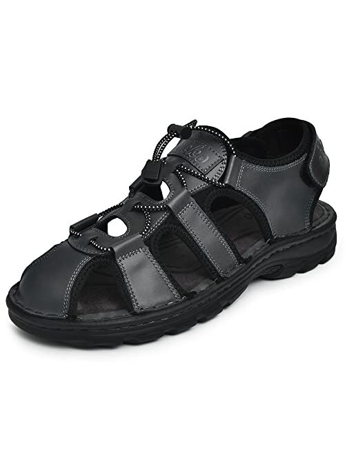 Okko Step Out in Style and Comfort Genuine Leather Fisherman Sandals Casual Shoes for Men - Perfect for Summer Days and Outdoor Adventures