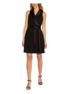 Women's Tuxedo Wrap Party Dress