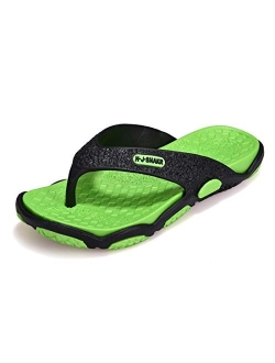 Atyun Flip Flops for Men Comfort Beach Shower Shoes Lightweight Slip-on Sandals Quick Dry Slipper Casual Thong Sandals Outdoor