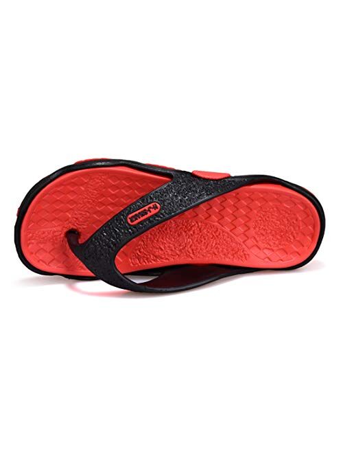 Atyun Flip Flops for Men Comfort Beach Shower Shoes Lightweight Slip-on Sandals Quick Dry Slipper Casual Thong Sandals Outdoor