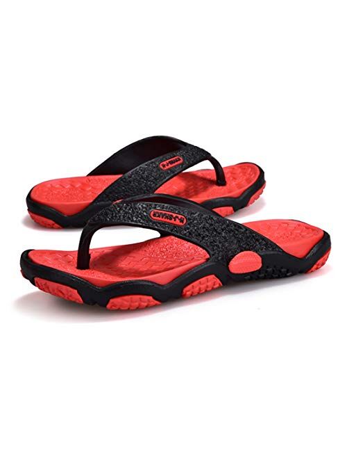 Atyun Flip Flops for Men Comfort Beach Shower Shoes Lightweight Slip-on Sandals Quick Dry Slipper Casual Thong Sandals Outdoor