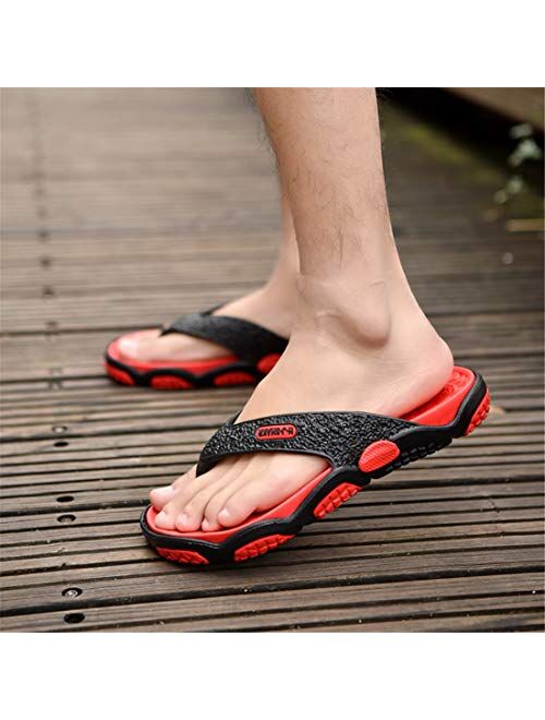 Atyun Flip Flops for Men Comfort Beach Shower Shoes Lightweight Slip-on Sandals Quick Dry Slipper Casual Thong Sandals Outdoor