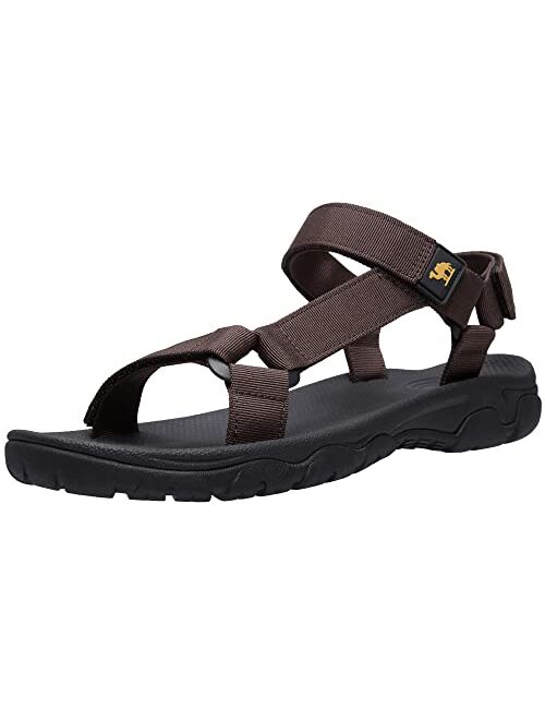 CAMELSPORTS Men's Hiking Sandals Open Toe Outdoor Beach Sandal Waterproof Sport Sandals Water Shoes for Athletic Walking