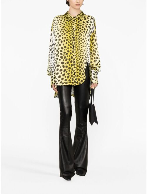 The Attico Kota leopard-print shirt